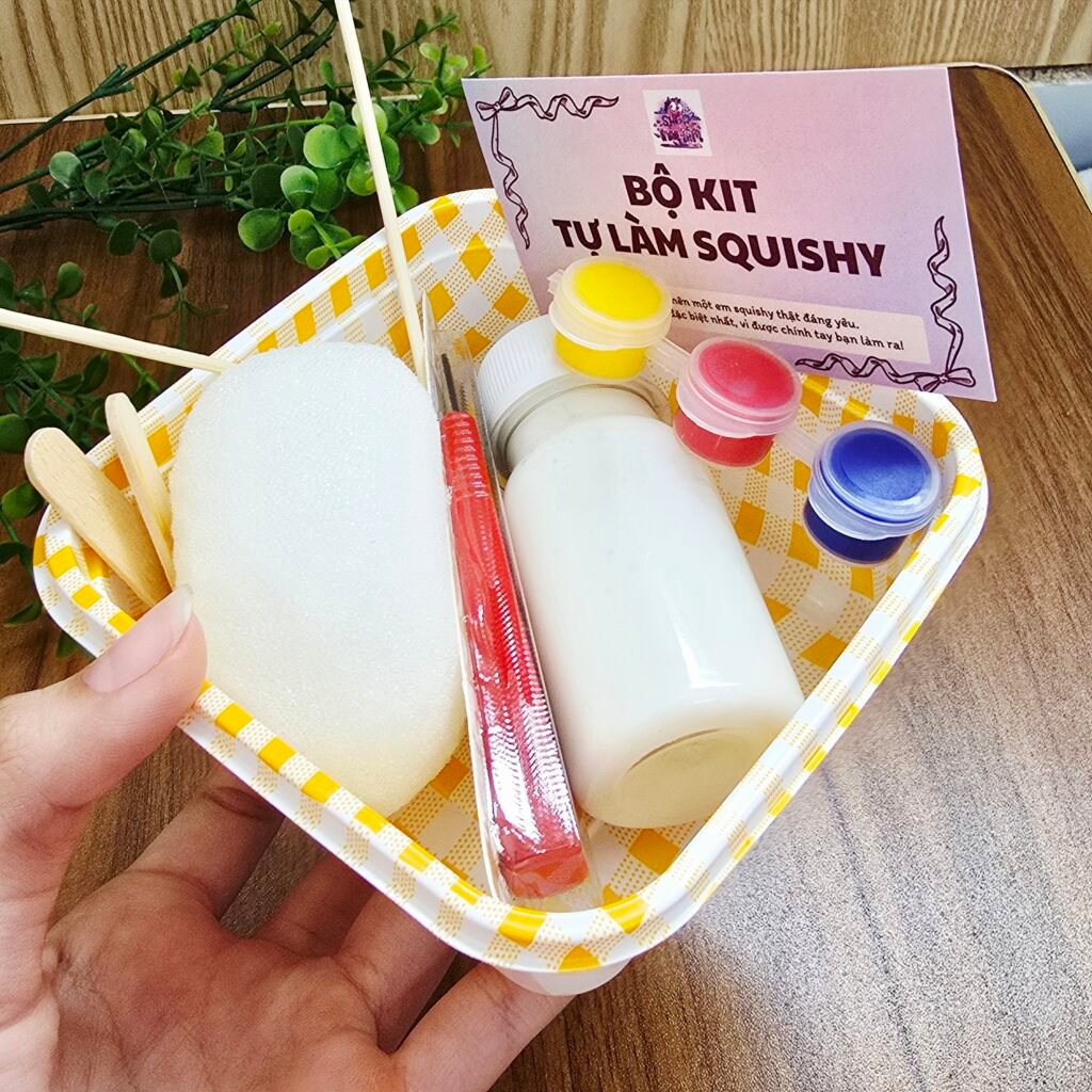 BỘ KIT LÀM SQUISHY BẰNG MÚT HÌNH DỄ THƯƠNG [Shop Thảo Tâm]
