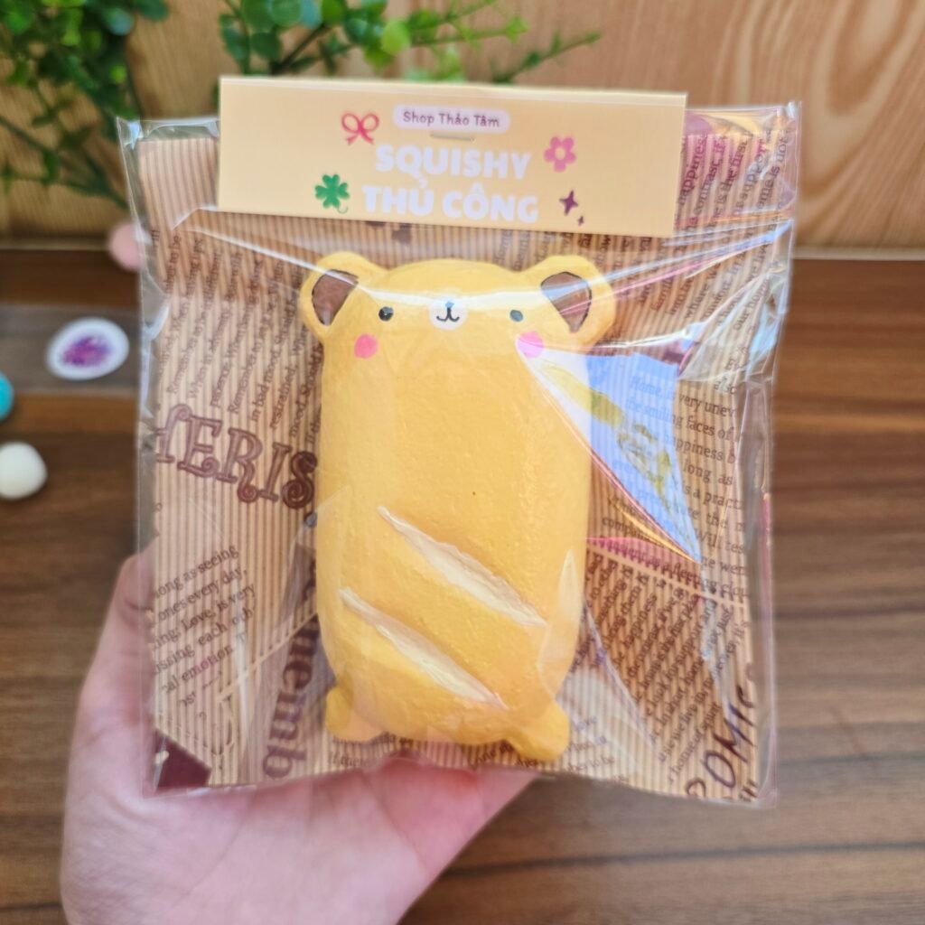 Squishy Thủ Công BÁNH MÌ GẤU LỚN Siêu Mềm Xả Stress [Shop Thảo Tâm]