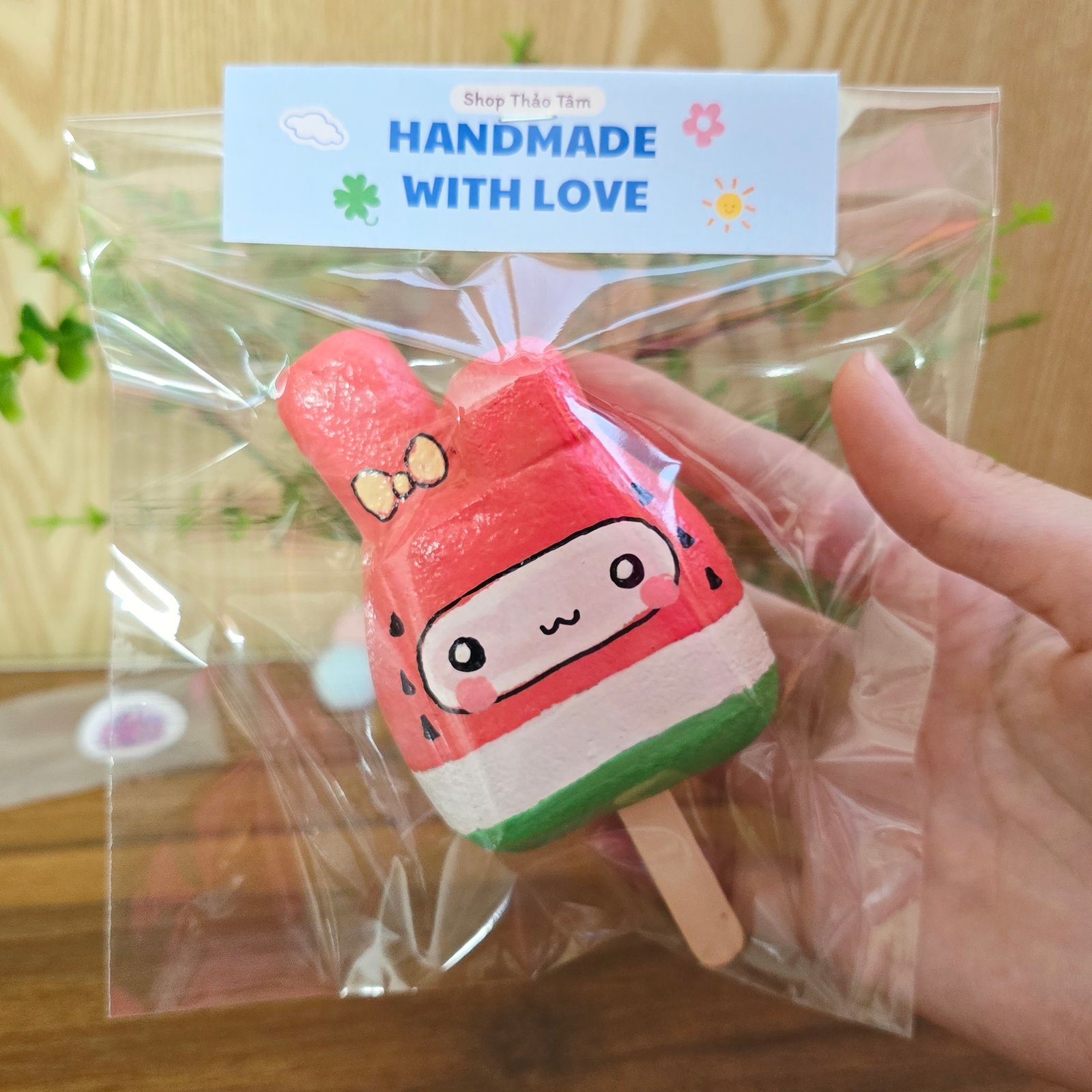 Squishy Thủ Công KEM CÂY THỎ Siêu Chậm Tăng Đồ Chơi Tự Làm Xả Stress Chữa Lành [Shop Thảo Tâm] (Sao chép)