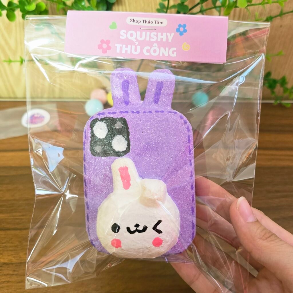 Squishy Thủ Công ĐIỆN THOẠI THỎ Siêu Chậm Tăng Đồ Chơi Tự Làm Xả Stress Chữa Lành [Shop Thảo Tâm]